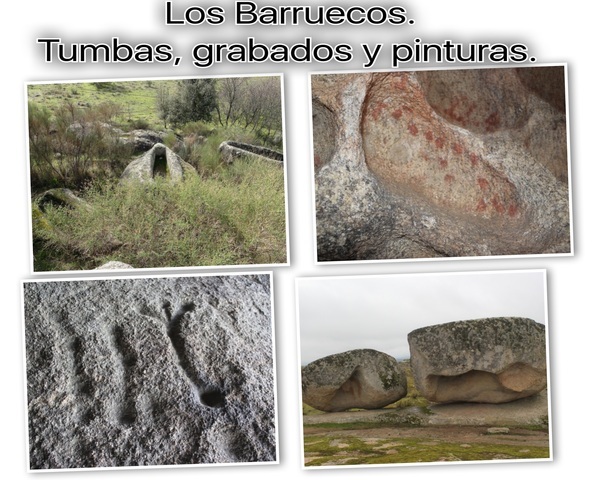 Los Barruecos, Tumbas, grabados y pinturas rupestres.