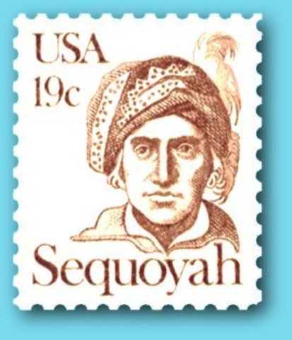 Sequoyah begins working on his Cherokee Syllabary