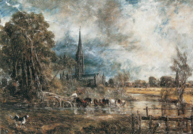 La catedral de Salisbury desde los prados