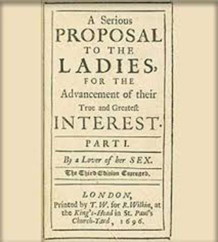 Serious Proposal to the Ladies