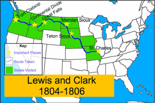 Beginning of Lewis and Clark Expedition
