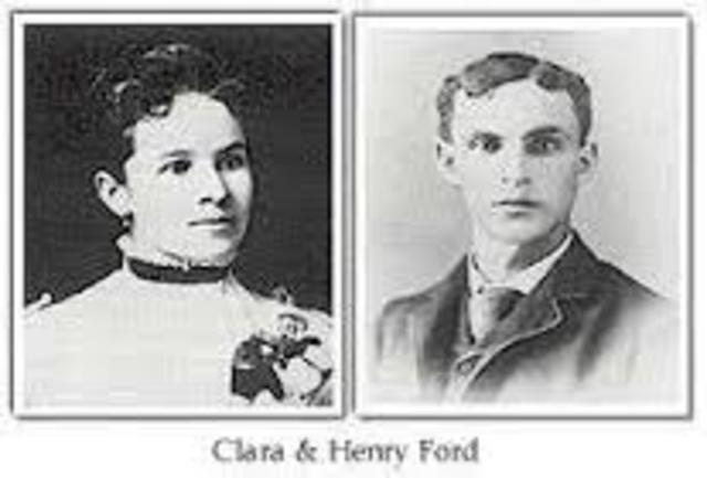 Henry Ford Marries Clara Bryant