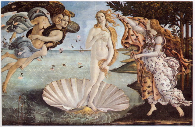 Peinture : Naissance de Vénus (Aphrodite)