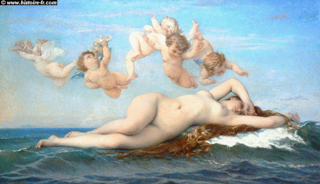 Peinture : Naissance de Vénus (Aphrodite)