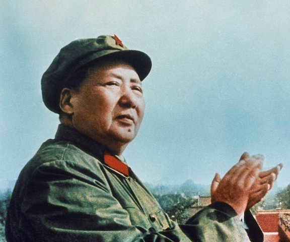 Mao leads China into communism
