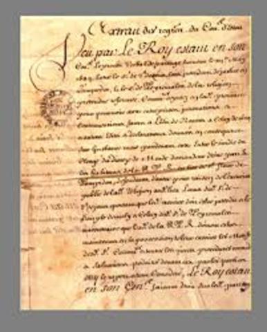 Louis XIV revokes Edict of Nantes