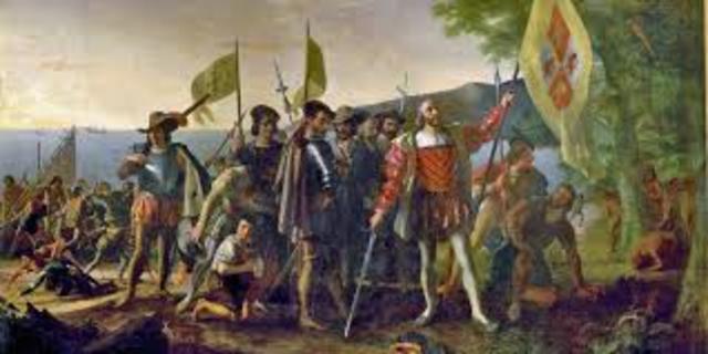 Columbus discovers the new world