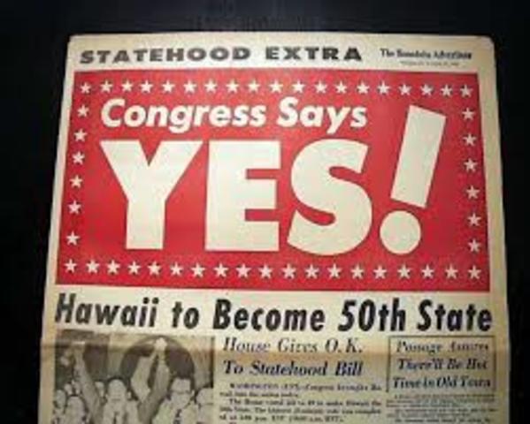 Hawaii joins the Union