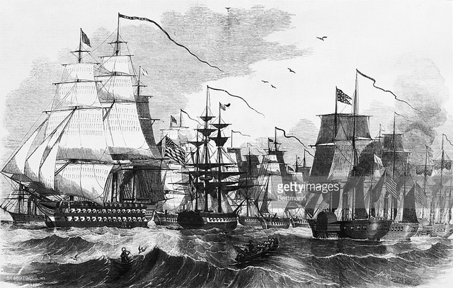 Commodore Mathew Perry Entered Tokyo Harbor Opening Japan to the U.S