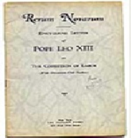 ENCÍCLICA LEON XIII