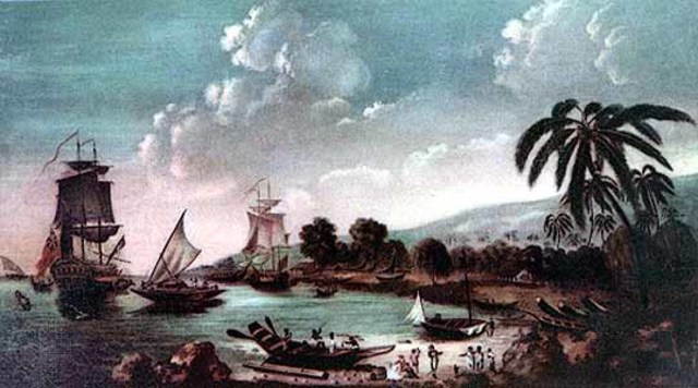 James Cook's arrival in Australia and New Zealand