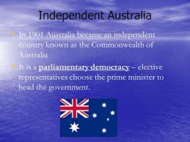 Australia became an independent country