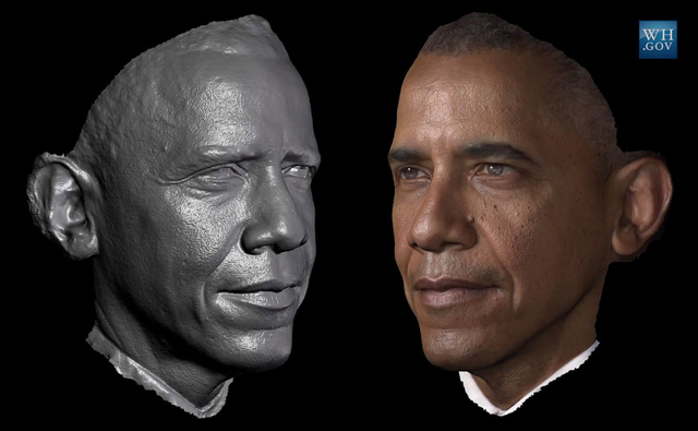O primeiro retrato 3D de um presidente americano