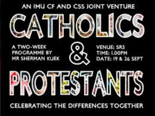 (6 history event) Catholics and protestants