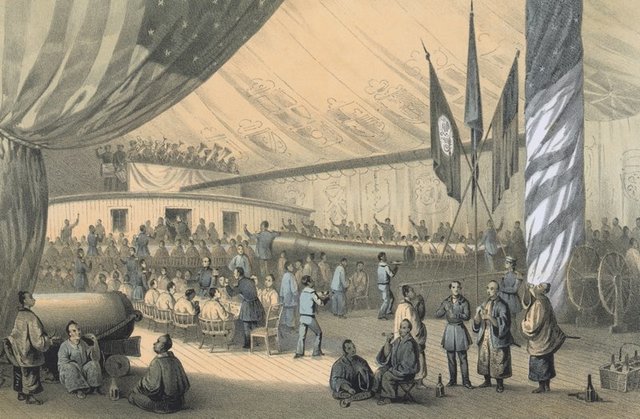 Commodore Matthew Perry Entered Tokyo Harbor Opening Japan to the U.S