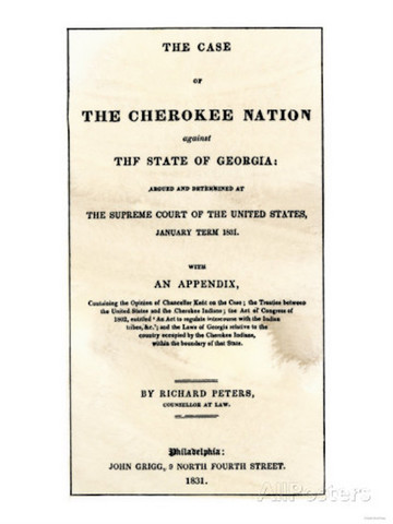 Cherokee Nation V. Georgia
