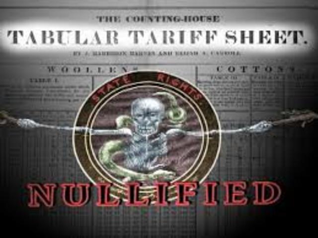 Nullification Crisis Began
