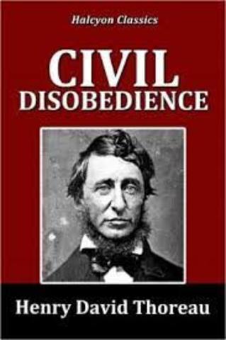 Henry David Thoreau Published Civil Disobedience