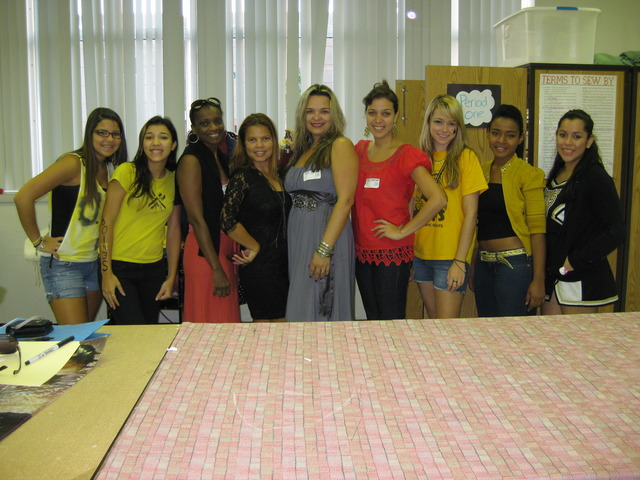 The sponsors and students