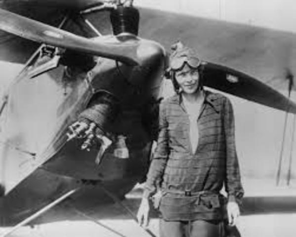 Amelia Earhart Crosses The Atlantic
