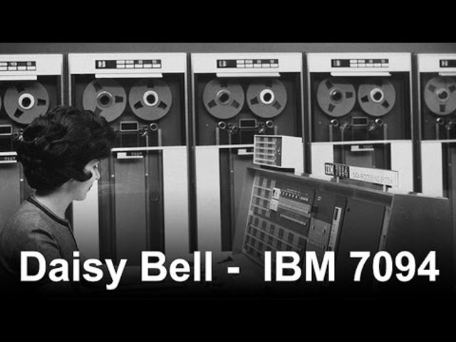IBM mainframe computer sings Daisy Bell