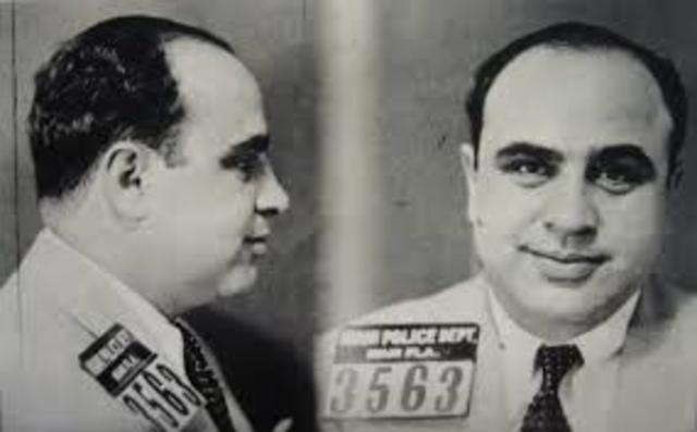 Al Capone arrested.