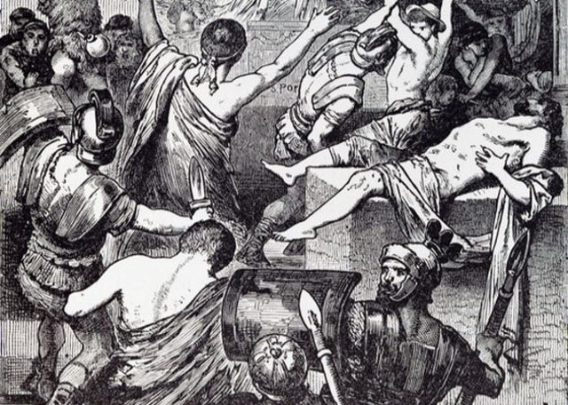 Plebeians camp out on hill, refuse to leave unless they get rights