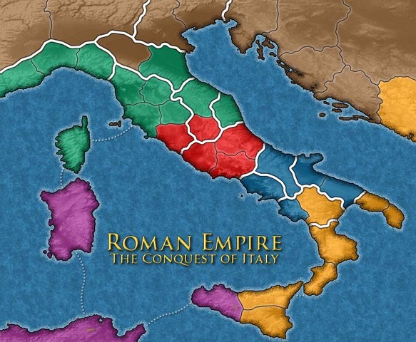 Rome completely conquers the Italian peninsula