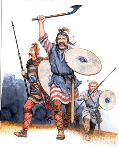 A Germanic tribe attacks and loots Rome
