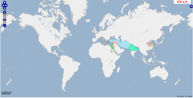 Map in the year 539 BC