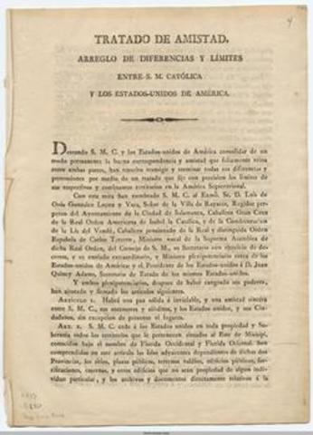 Acquisition of Florida- Treaty of Adam-Onis