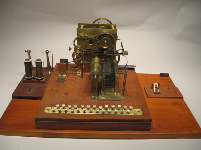 David E. Hughs invents printing telegraph