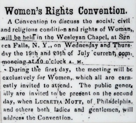 The First Women's Rights Convention