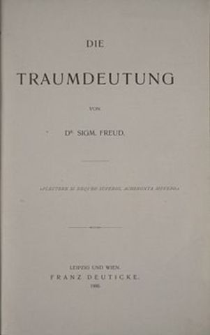 Freud publica "La interpretación de los sueños"