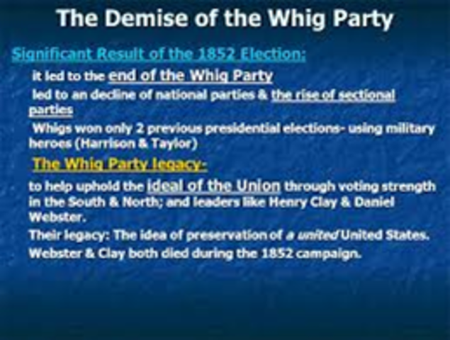 End of Whig Party
