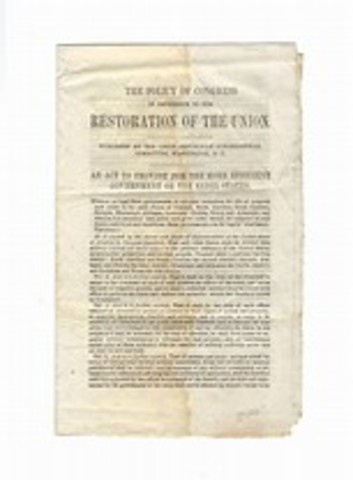 Reconstrution Act