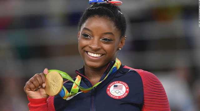 Simone Biles wins gold in artistic gymnastics