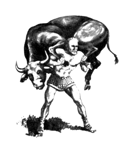 Milo of Croton (the legend) wins the Olympic title