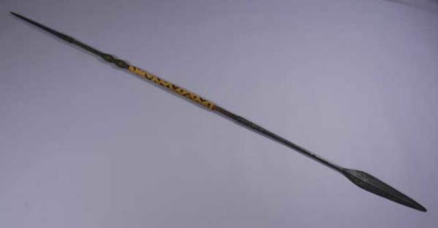 Spears were made by bronze and obsidian.