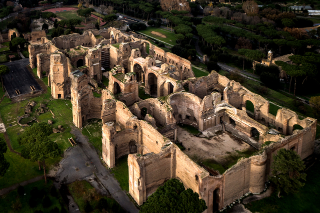 Baths of Caracalla is built in 216 AD