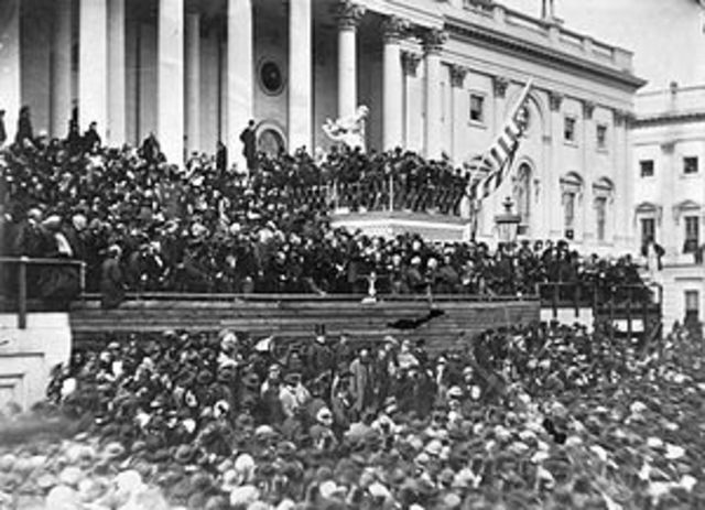 Lincoln Delivers His Second Inagural Address