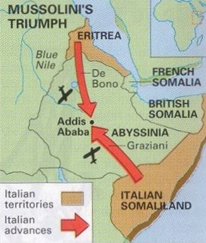 Italy invades Ethiopia