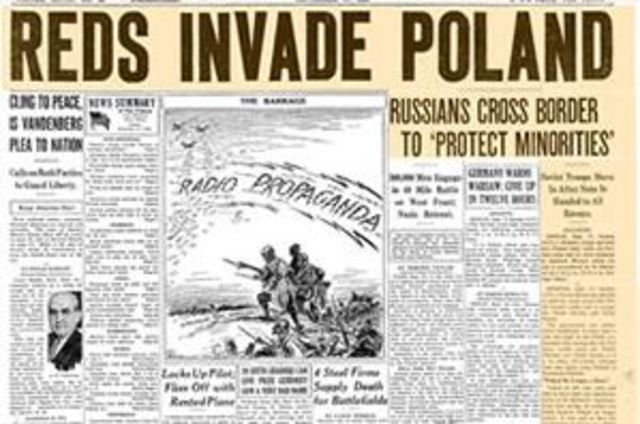 Soviet Union invades Poland from the East