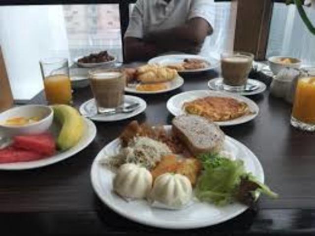 Day 5 - Breakfast at the hotel