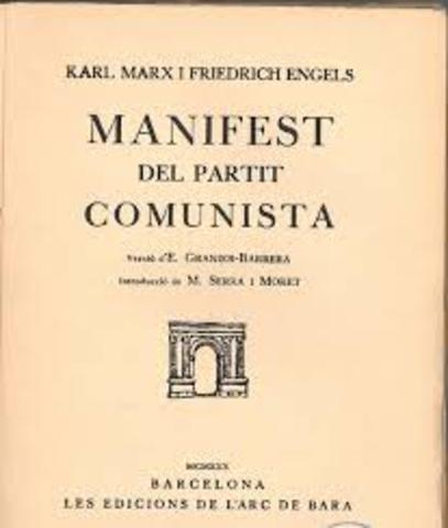 Publicació del Manifest Comunista