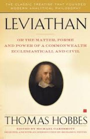 Hobbes publishes the leviathan