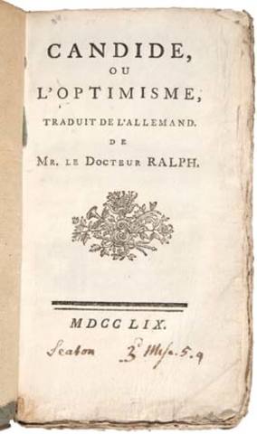 Voltaire Published "Candide"