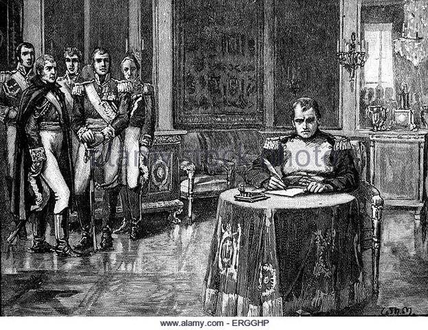 Napoleon Abdicated as Emperor