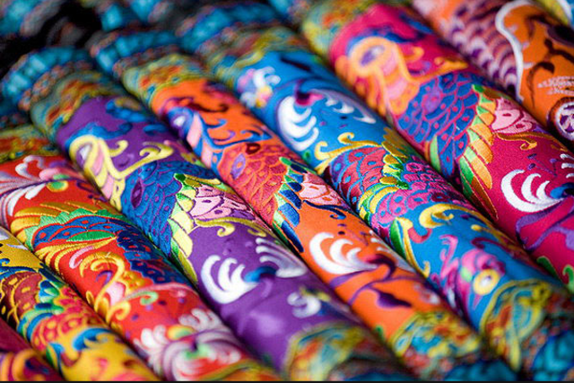 Chinese made silk from cocoons of silkworms in 1300 BC.