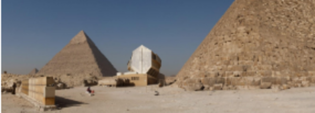 Two boat pits were found next to some of the pyramids.